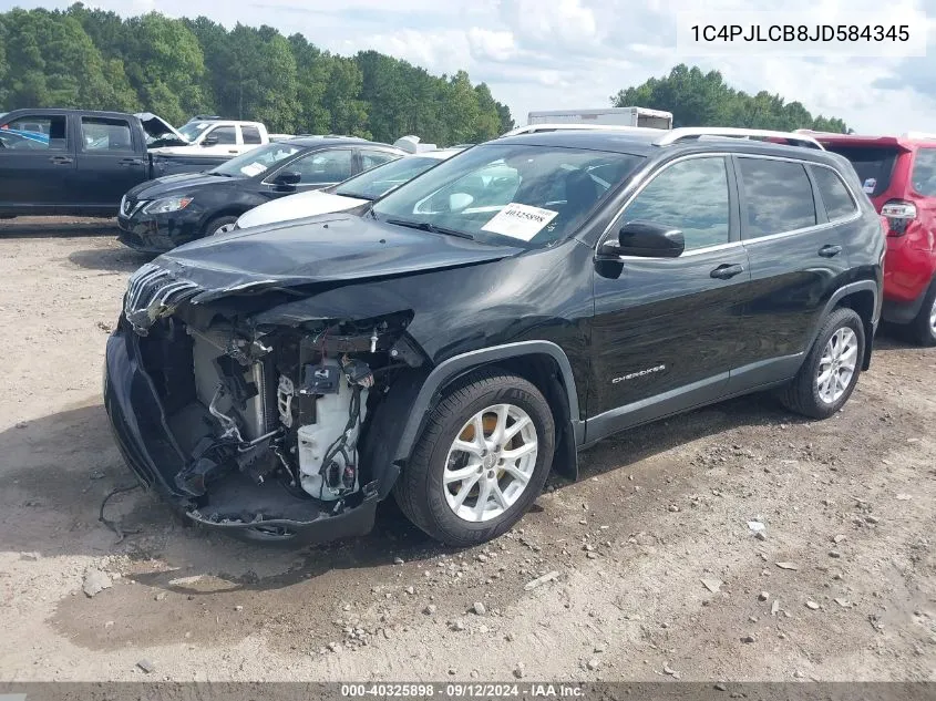 1C4PJLCB8JD584345 2018 Jeep Cherokee Latitude Fwd