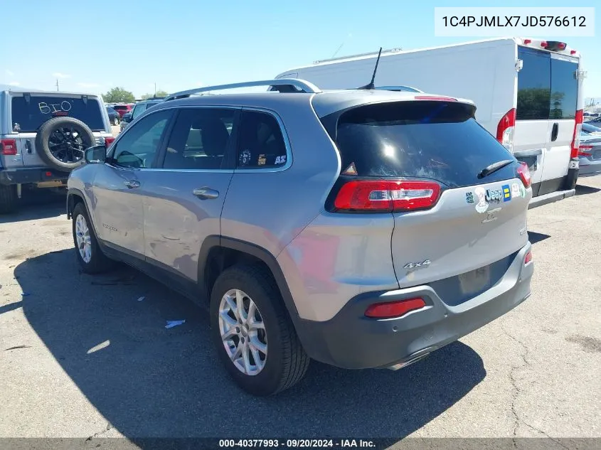 2018 Jeep Cherokee Latitude Plus 4X4 VIN: 1C4PJMLX7JD576612 Lot: 40377993