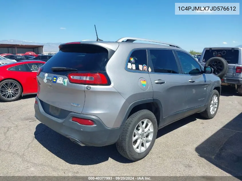 1C4PJMLX7JD576612 2018 Jeep Cherokee Latitude Plus 4X4