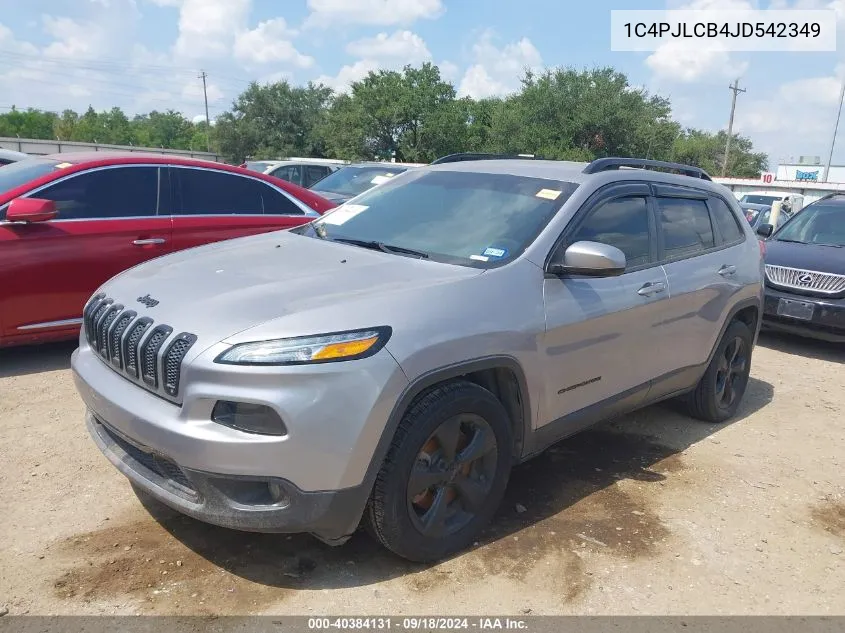 2018 Jeep Cherokee Latitude Fwd VIN: 1C4PJLCB4JD542349 Lot: 40384131