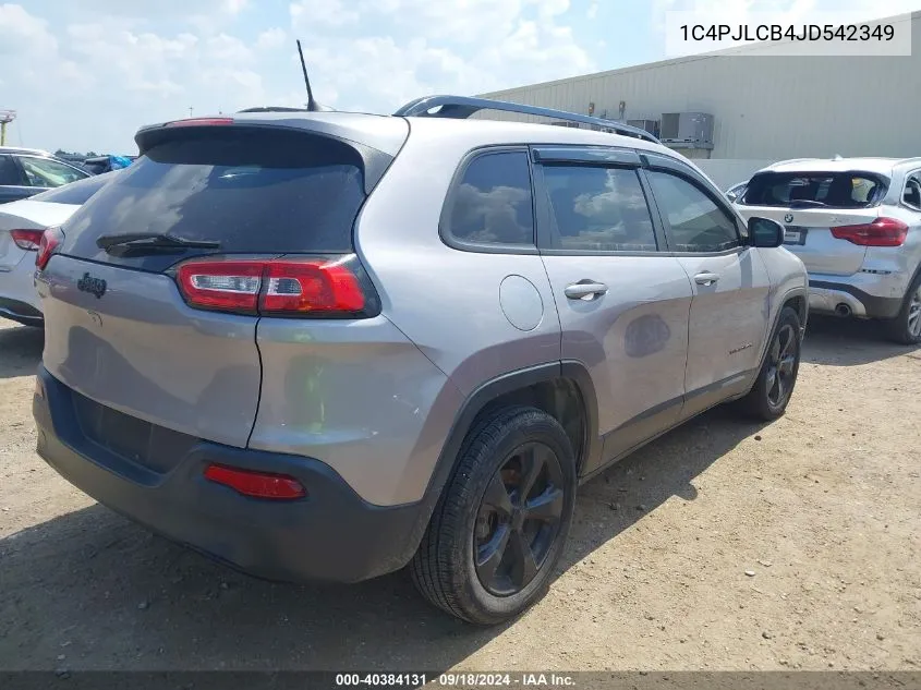 2018 Jeep Cherokee Latitude Fwd VIN: 1C4PJLCB4JD542349 Lot: 40384131