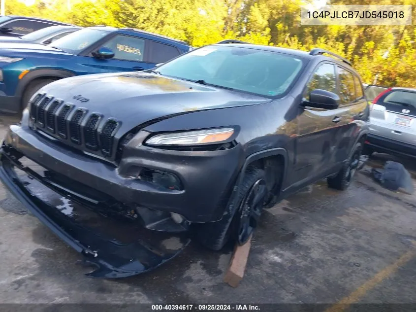 1C4PJLCB7JD545018 2018 Jeep Cherokee Latitude Fwd