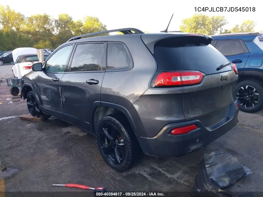 1C4PJLCB7JD545018 2018 Jeep Cherokee Latitude Fwd