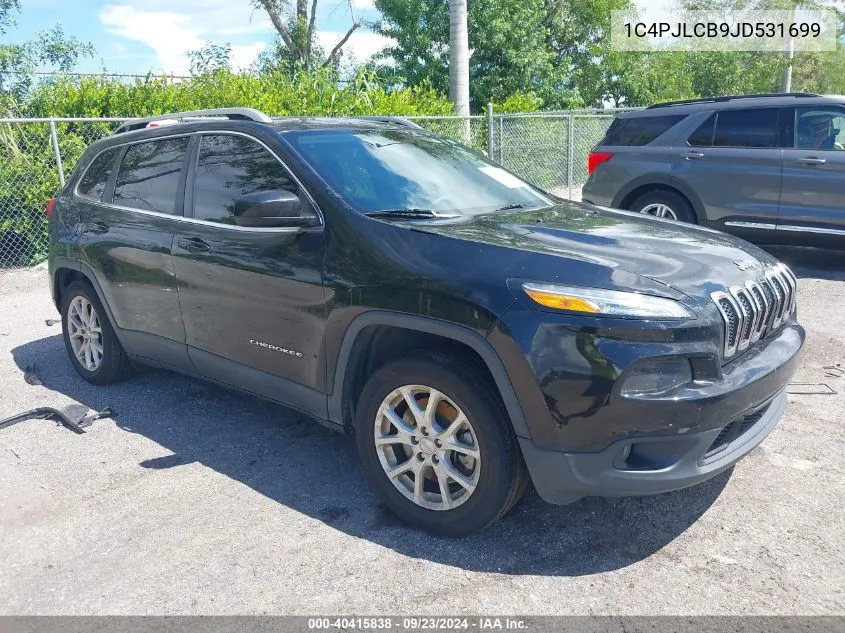 1C4PJLCB9JD531699 2018 Jeep Cherokee Latitude Fwd