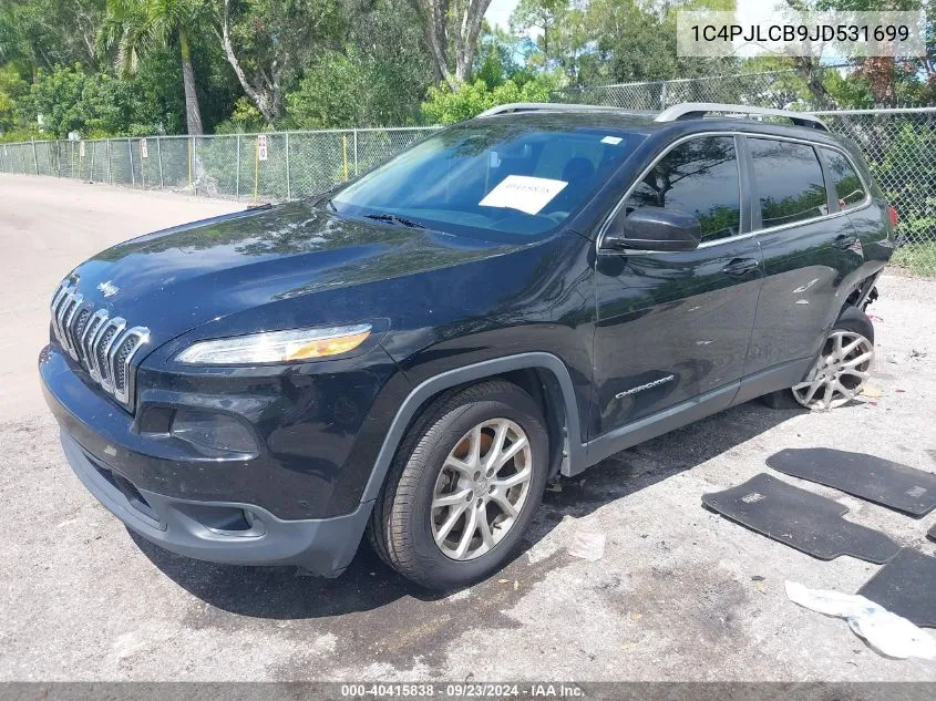 2018 Jeep Cherokee Latitude Fwd VIN: 1C4PJLCB9JD531699 Lot: 40415838