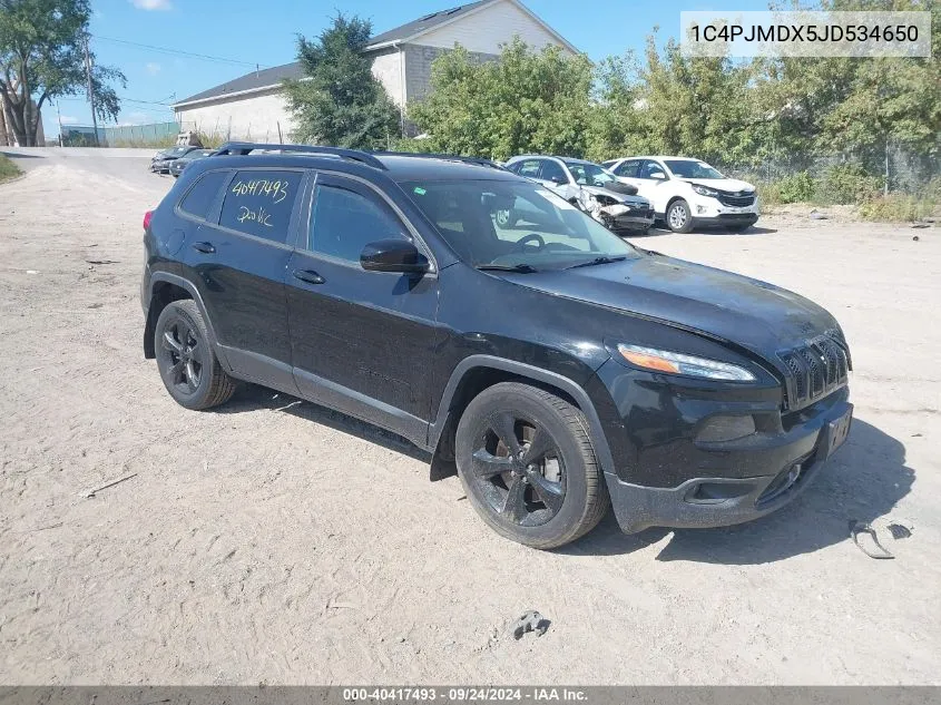 1C4PJMDX5JD534650 2018 Jeep Cherokee Limited 4X4