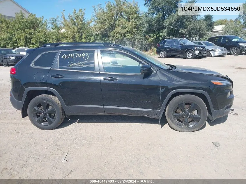 2018 Jeep Cherokee Limited 4X4 VIN: 1C4PJMDX5JD534650 Lot: 40417493