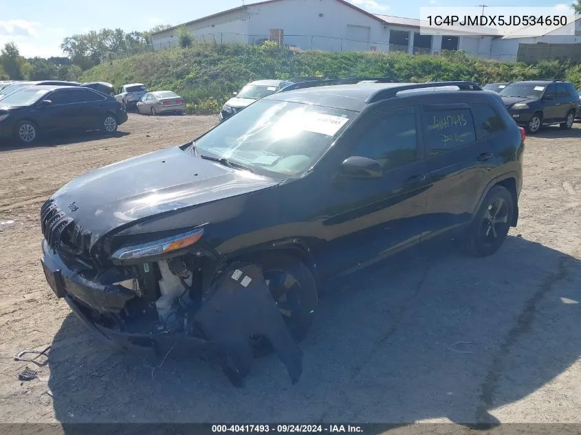 2018 Jeep Cherokee Limited 4X4 VIN: 1C4PJMDX5JD534650 Lot: 40417493