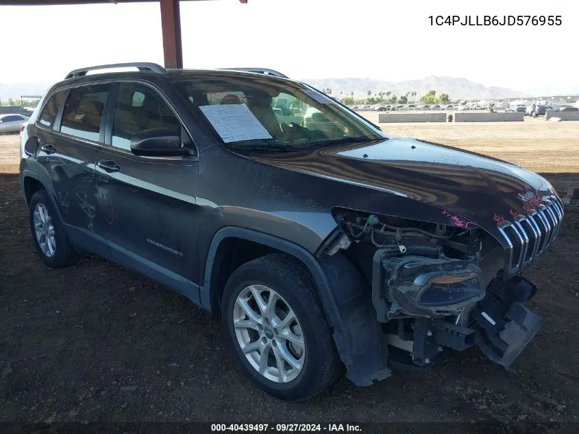 1C4PJLLB6JD576955 2018 Jeep Cherokee Latitude Plus Fwd