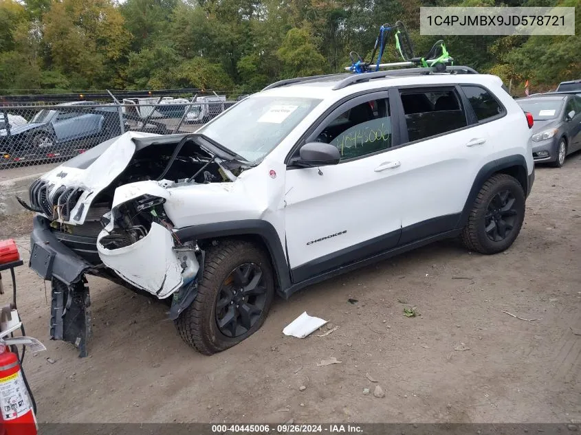 2018 Jeep Cherokee Trailhawk VIN: 1C4PJMBX9JD578721 Lot: 40445006