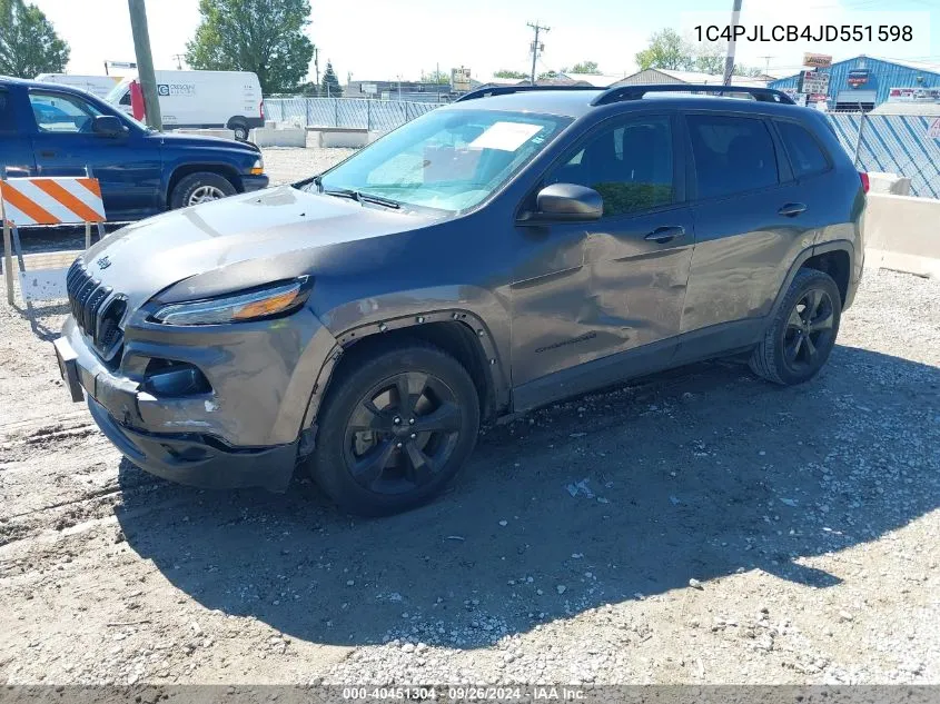 2018 Jeep Cherokee Latitude Fwd VIN: 1C4PJLCB4JD551598 Lot: 40451304