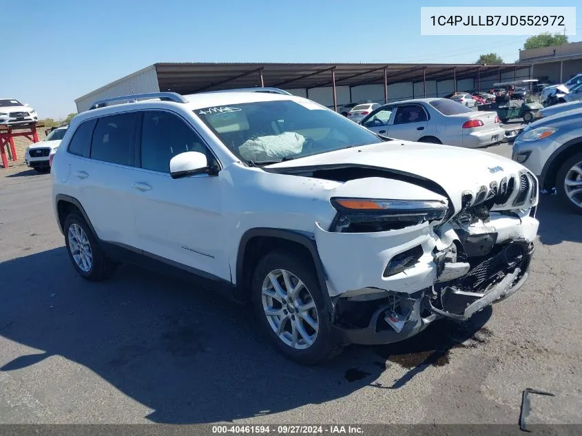 2018 Jeep Cherokee Latitude Plus Fwd VIN: 1C4PJLLB7JD552972 Lot: 40461594