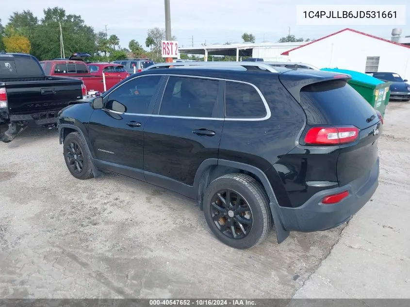 2018 Jeep Cherokee Latitude Plus Fwd VIN: 1C4PJLLB6JD531661 Lot: 40547652