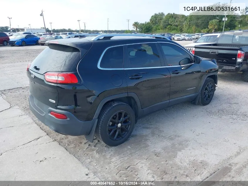 2018 Jeep Cherokee Latitude Plus Fwd VIN: 1C4PJLLB6JD531661 Lot: 40547652