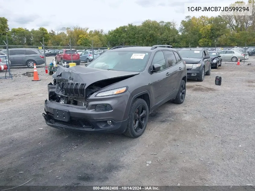 2018 Jeep Cherokee Latitude 4X4 VIN: 1C4PJMCB7JD599294 Lot: 40562405