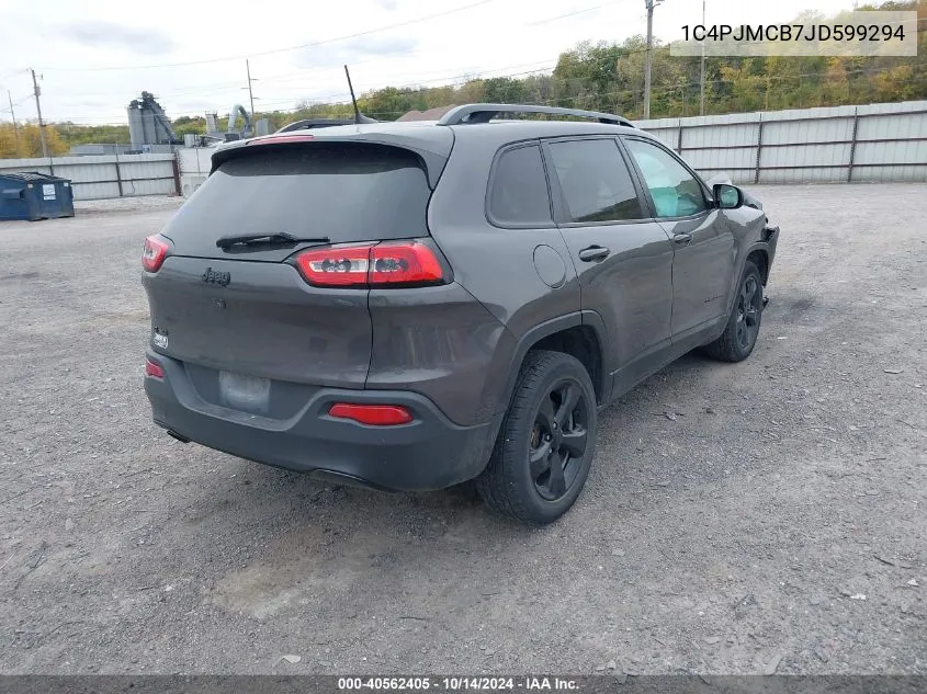 2018 Jeep Cherokee Latitude 4X4 VIN: 1C4PJMCB7JD599294 Lot: 40562405