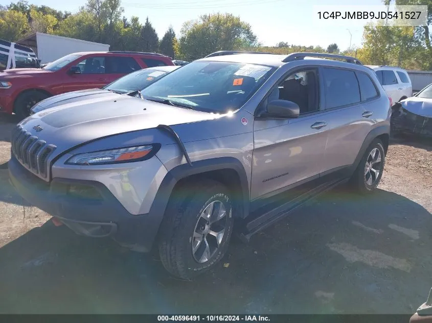 2018 Jeep Cherokee Trailhawk 4X4 VIN: 1C4PJMBB9JD541527 Lot: 40596491