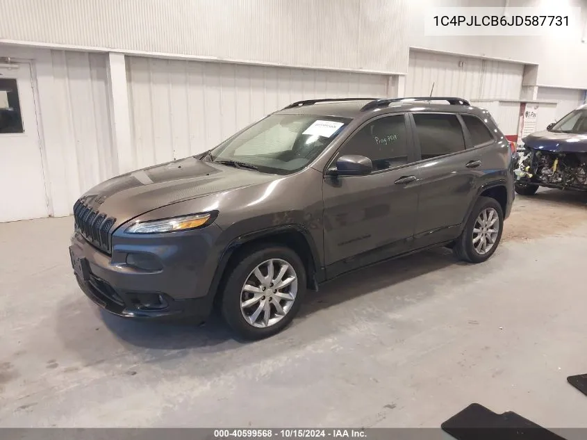 2018 Jeep Cherokee Latitude Tech Connect Fwd VIN: 1C4PJLCB6JD587731 Lot: 40599568