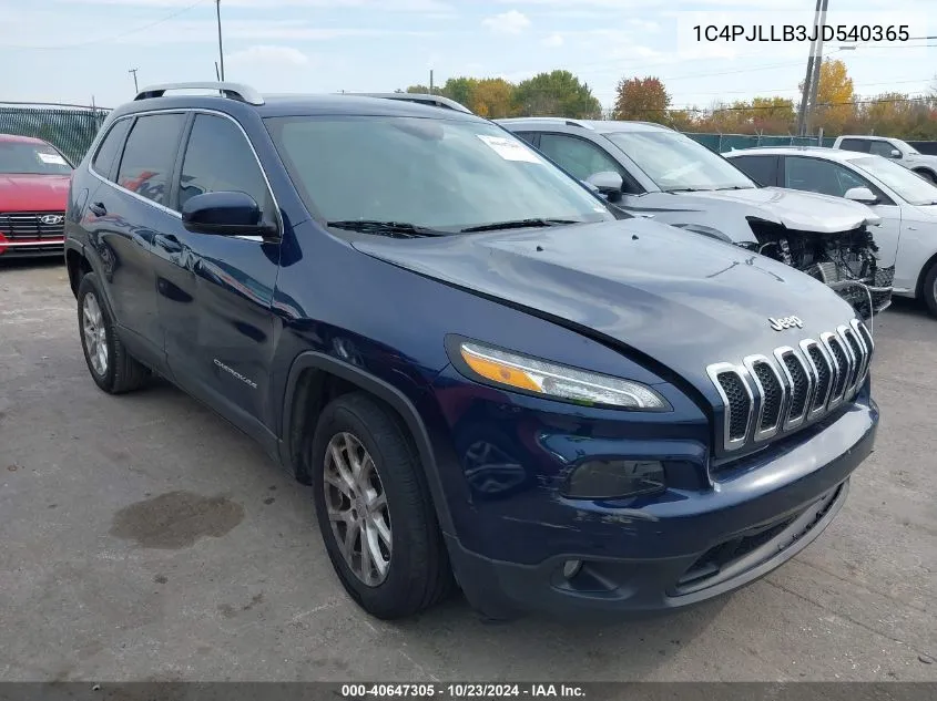 1C4PJLLB3JD540365 2018 Jeep Cherokee Latitude Plus Fwd