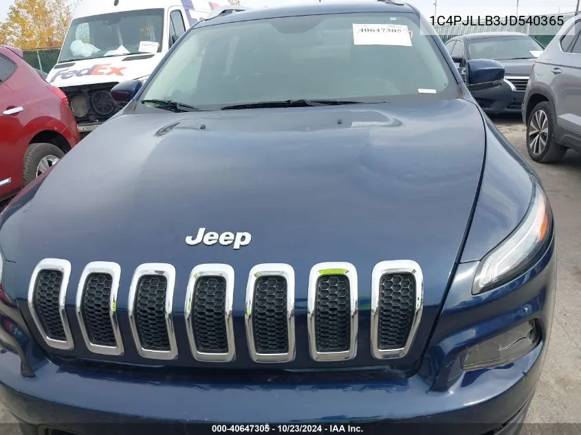 1C4PJLLB3JD540365 2018 Jeep Cherokee Latitude Plus Fwd