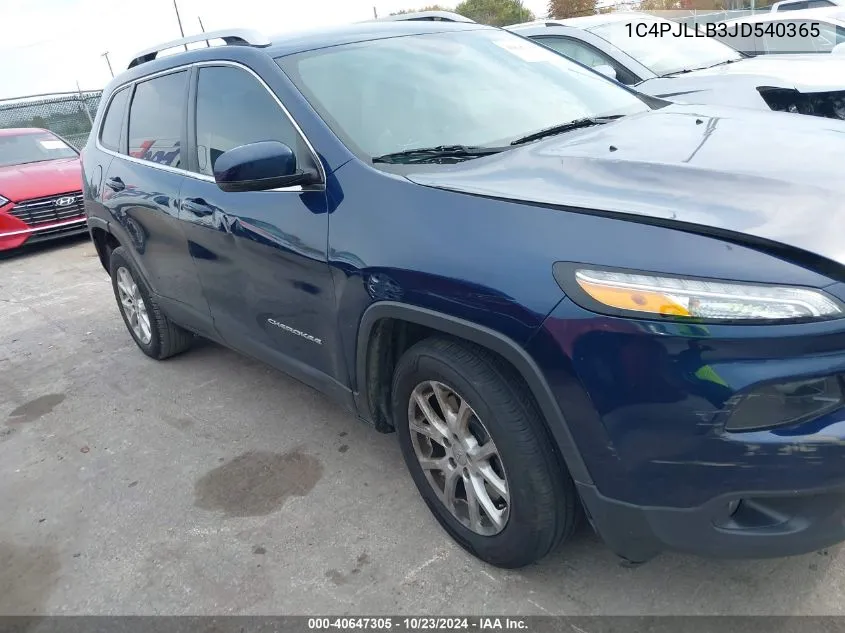 2018 Jeep Cherokee Latitude Plus Fwd VIN: 1C4PJLLB3JD540365 Lot: 40647305