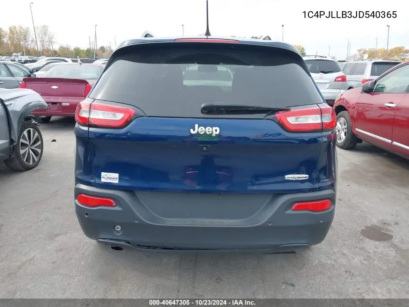 2018 Jeep Cherokee Latitude Plus Fwd VIN: 1C4PJLLB3JD540365 Lot: 40647305