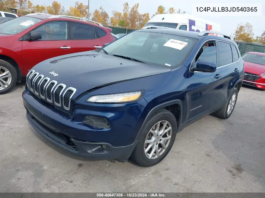 2018 Jeep Cherokee Latitude Plus Fwd VIN: 1C4PJLLB3JD540365 Lot: 40647305