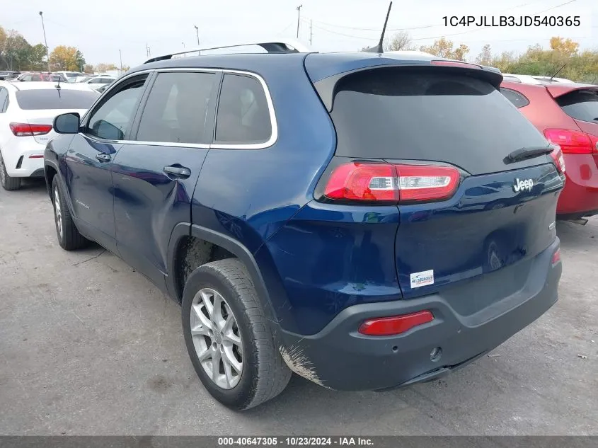 1C4PJLLB3JD540365 2018 Jeep Cherokee Latitude Plus Fwd