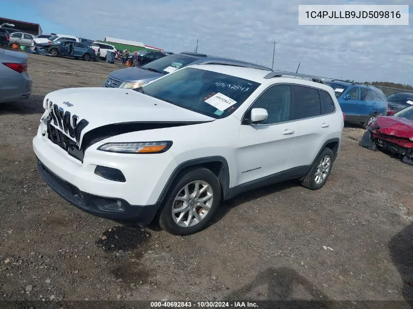 1C4PJLLB9JD509816 2018 Jeep Cherokee Latitude Plus Fwd