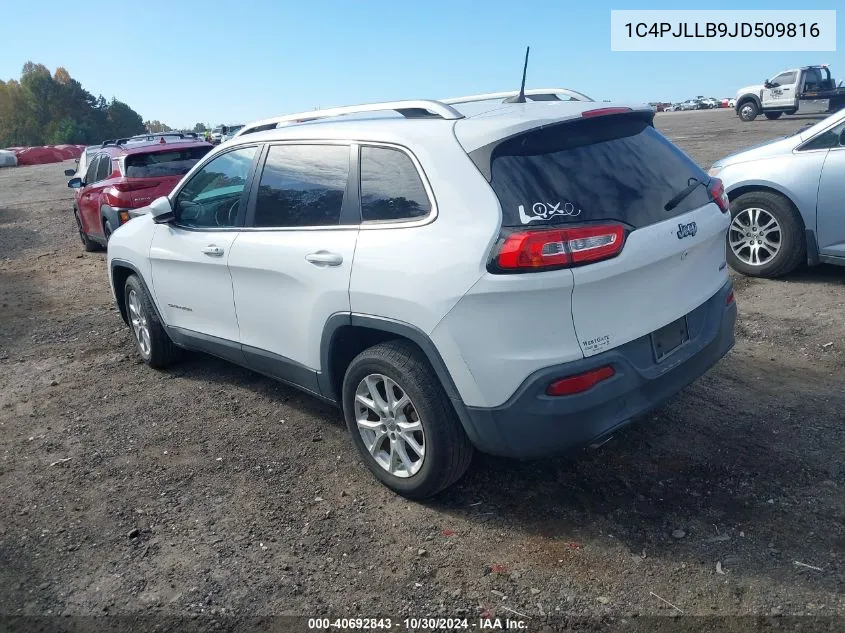 1C4PJLLB9JD509816 2018 Jeep Cherokee Latitude Plus Fwd