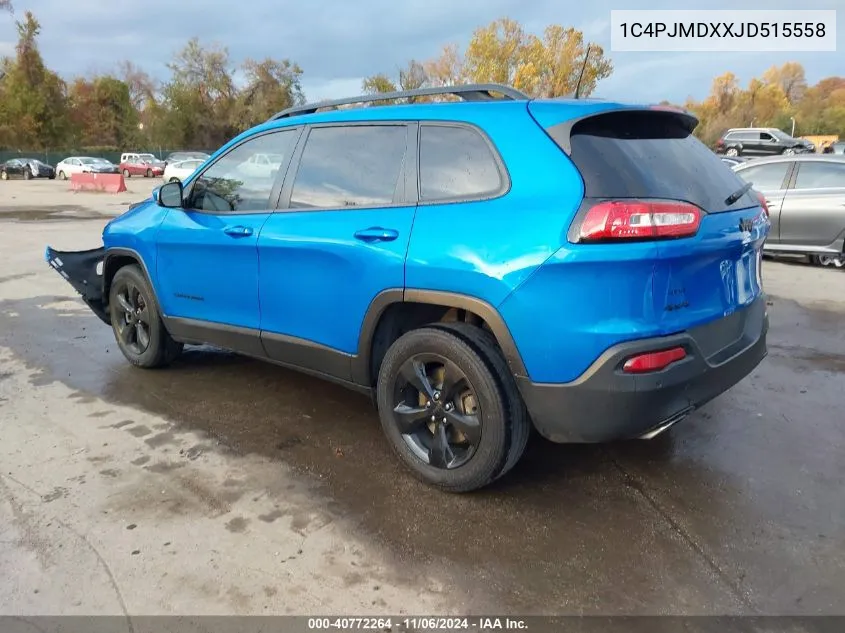 2018 Jeep Cherokee Limited 4X4 VIN: 1C4PJMDXXJD515558 Lot: 40772264