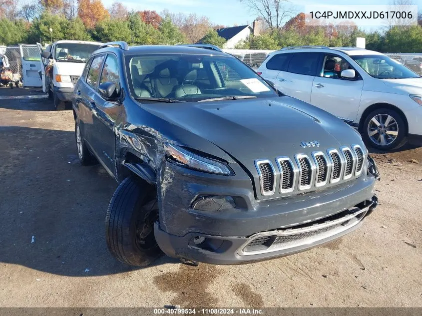 1C4PJMDXXJD617006 2018 Jeep Cherokee Limited 4X4