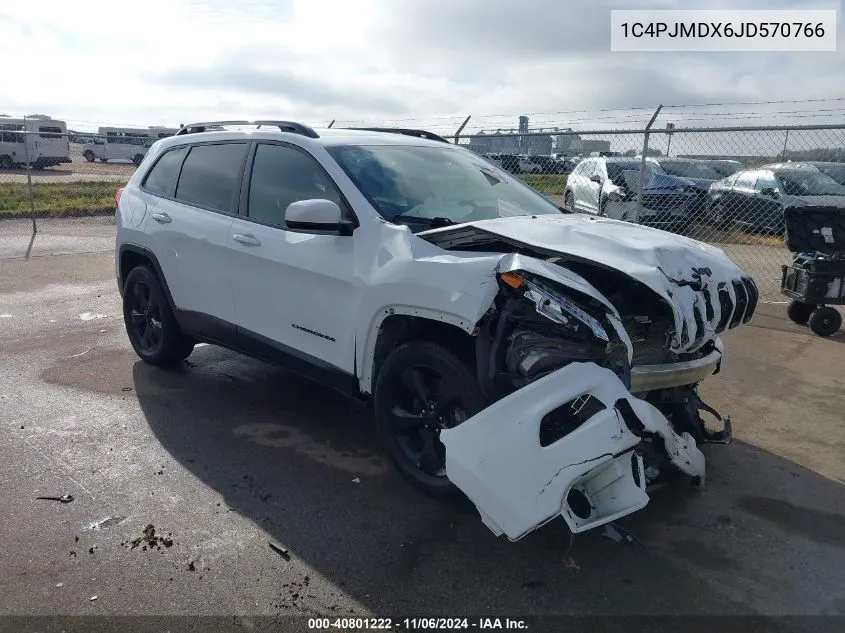 2018 Jeep Cherokee Limited 4X4 VIN: 1C4PJMDX6JD570766 Lot: 40801222