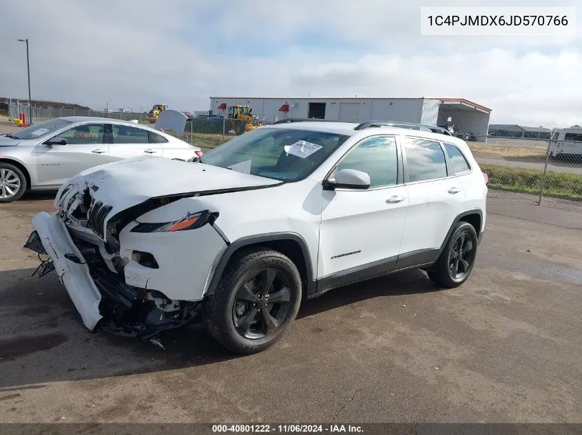 2018 Jeep Cherokee Limited 4X4 VIN: 1C4PJMDX6JD570766 Lot: 40801222