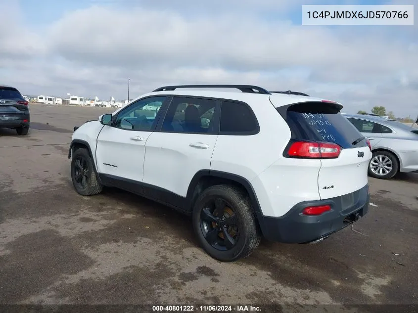 2018 Jeep Cherokee Limited 4X4 VIN: 1C4PJMDX6JD570766 Lot: 40801222