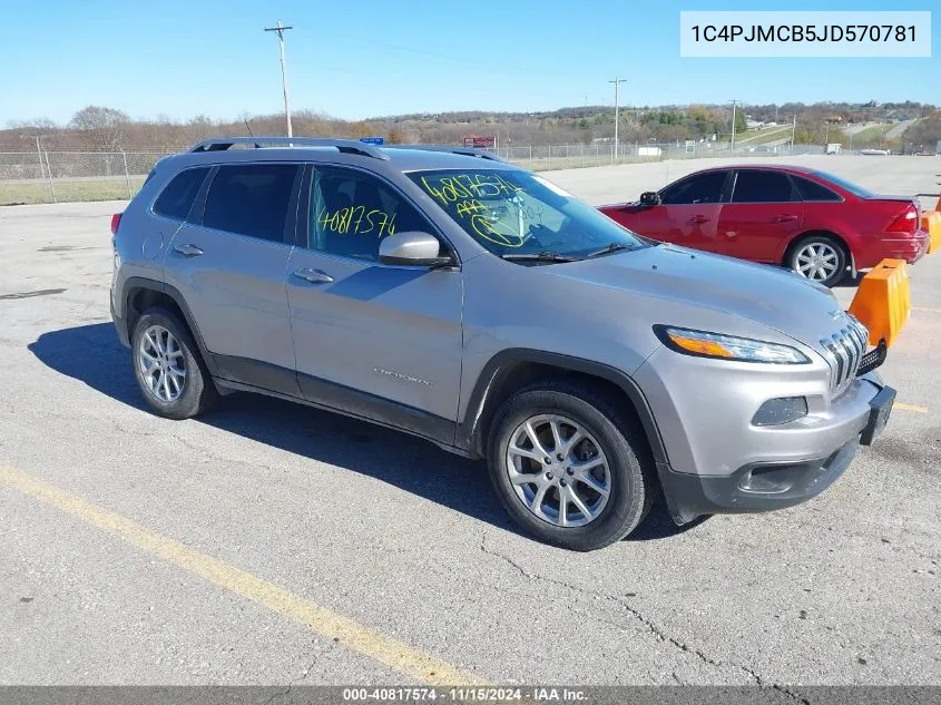 2018 Jeep Cherokee Latitude 4X4 VIN: 1C4PJMCB5JD570781 Lot: 40817574