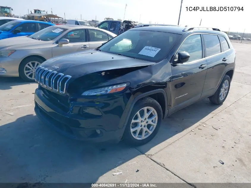 1C4PJLLB8JD510794 2018 Jeep Cherokee Latitude Plus Fwd