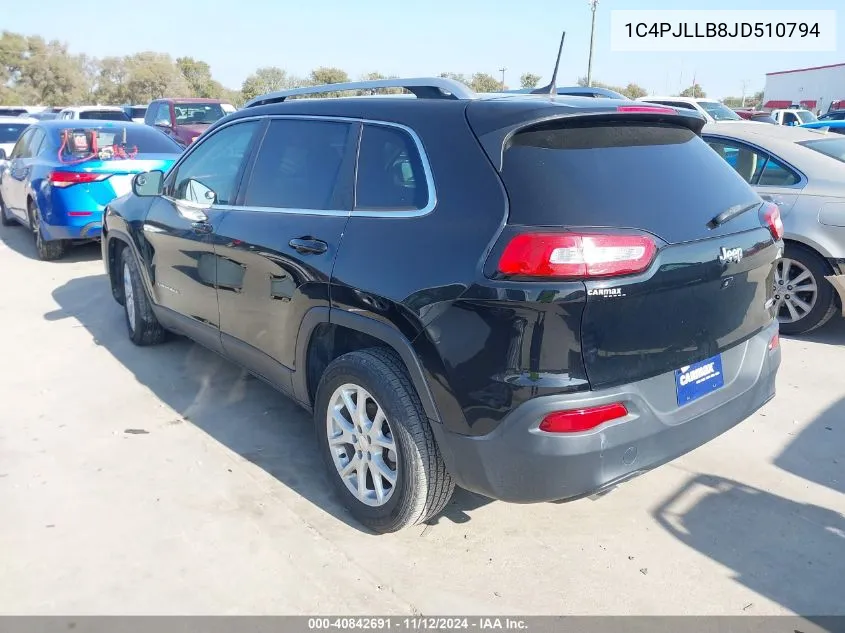 1C4PJLLB8JD510794 2018 Jeep Cherokee Latitude Plus Fwd