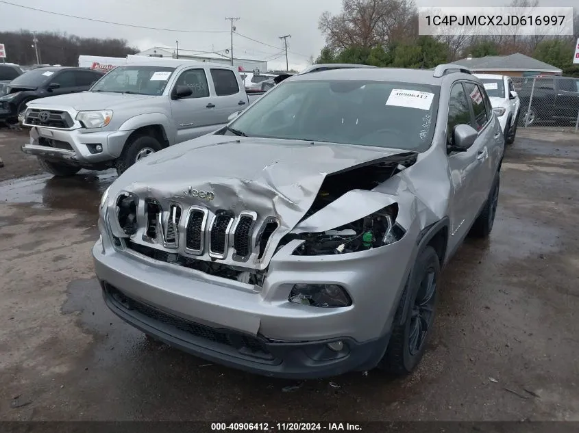 2018 Jeep Cherokee Latitude 4X4 VIN: 1C4PJMCX2JD616997 Lot: 40906412