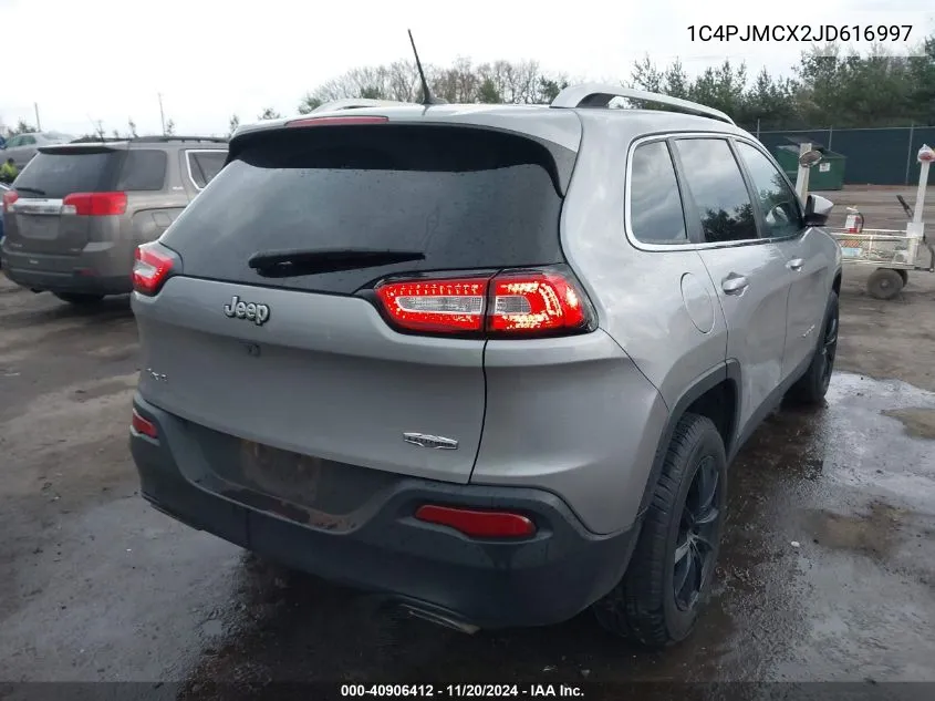 2018 Jeep Cherokee Latitude 4X4 VIN: 1C4PJMCX2JD616997 Lot: 40906412