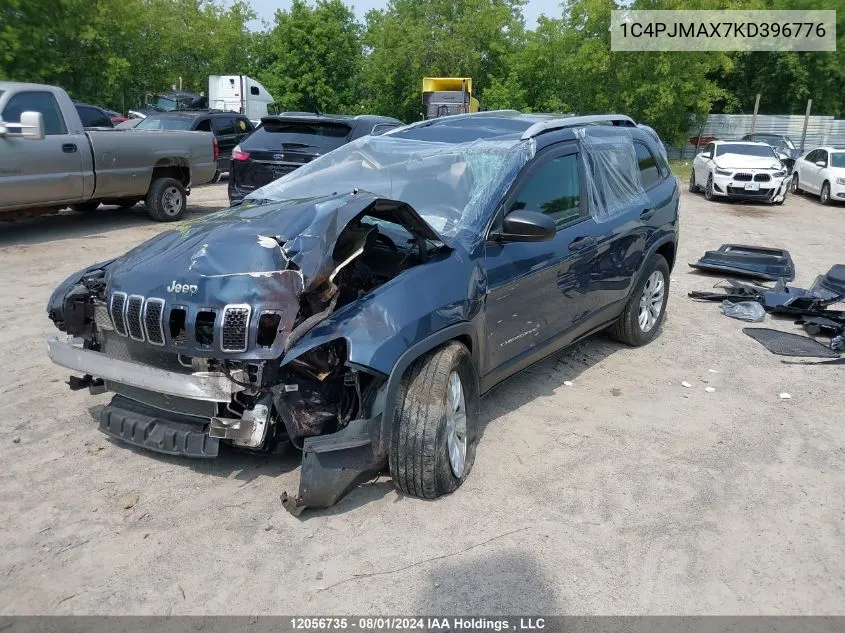 2019 Jeep Cherokee Sport VIN: 1C4PJMAX7KD396776 Lot: 12056735