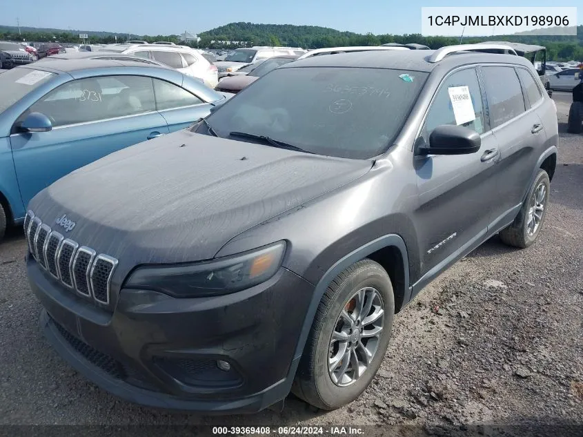 2019 Jeep Cherokee Latitude Plus 4X4 VIN: 1C4PJMLBXKD198906 Lot: 39369408