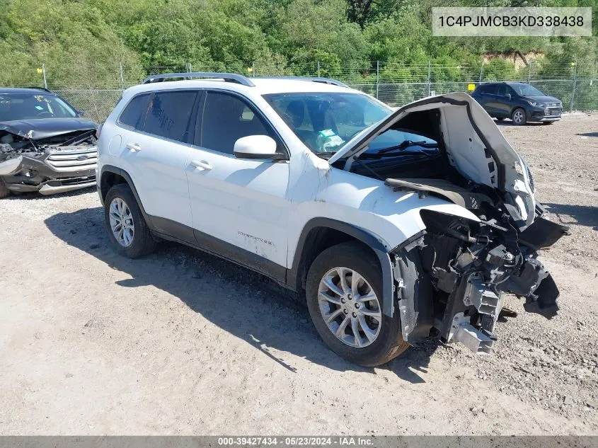 2019 Jeep Cherokee Latitude 4X4 VIN: 1C4PJMCB3KD338438 Lot: 39427434