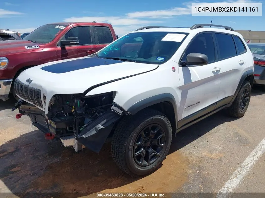 1C4PJMBX2KD141161 2019 Jeep Cherokee Trailhawk 4X4