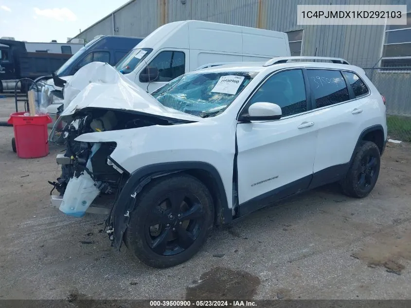 1C4PJMDX1KD292103 2019 Jeep Cherokee Limited 4X4