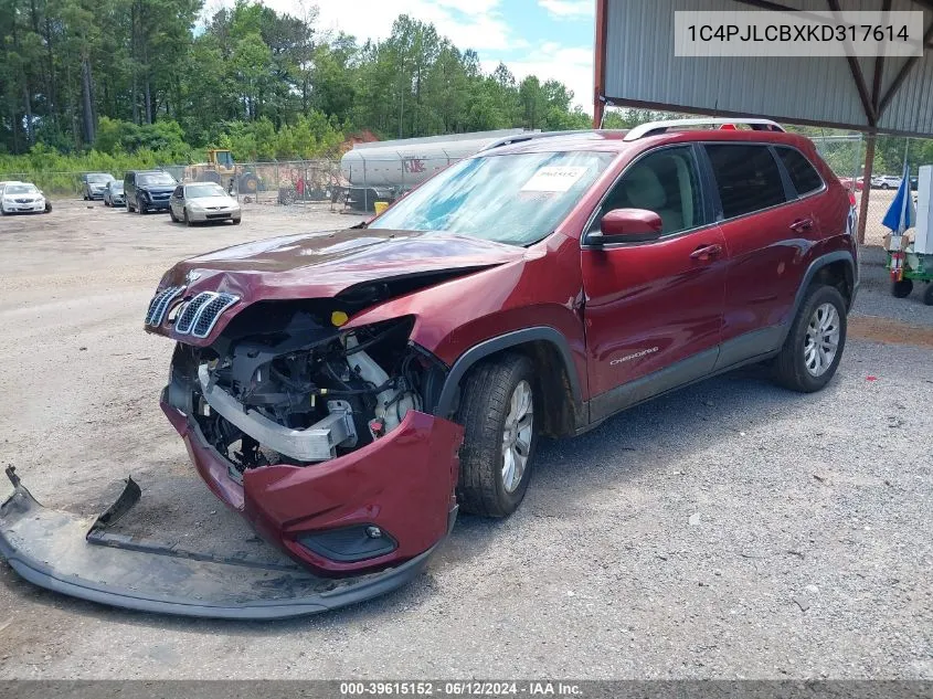 1C4PJLCBXKD317614 2019 Jeep Cherokee Latitude Fwd