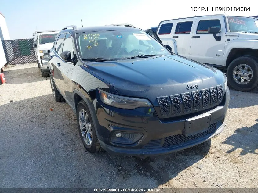 1C4PJLLB9KD184084 2019 Jeep Cherokee Latitude Plus Fwd