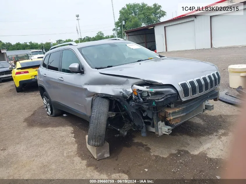 2019 Jeep Cherokee Latitude Plus Fwd VIN: 1C4PJLLB3KD202515 Lot: 39660759