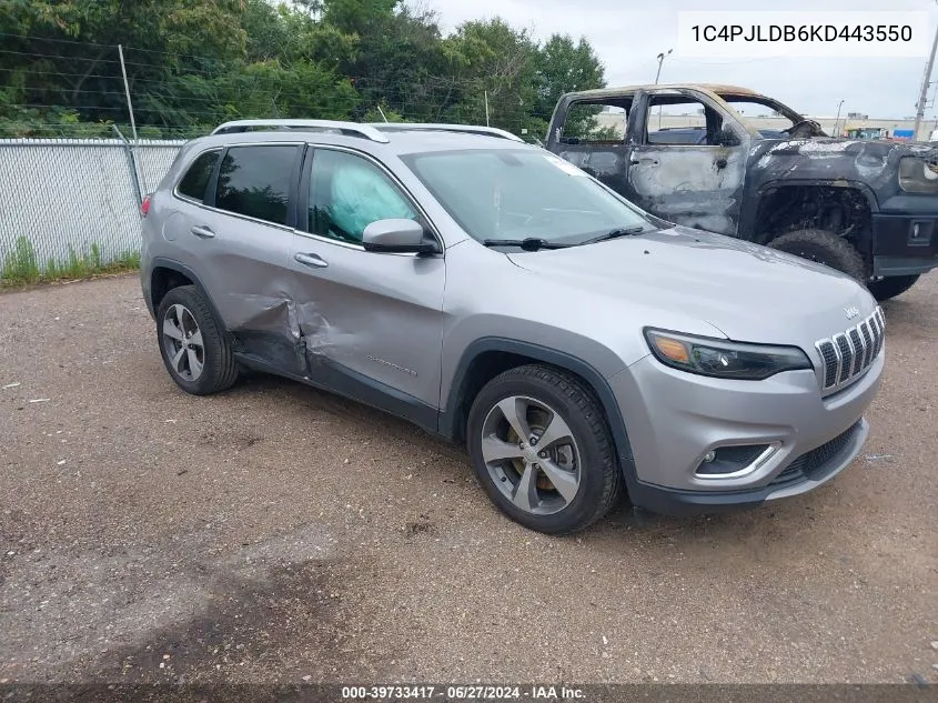 1C4PJLDB6KD443550 2019 Jeep Cherokee Limited