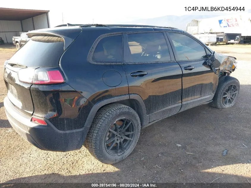 2019 Jeep Cherokee Latitude Plus 4X4 VIN: 1C4PJMLB6KD454944 Lot: 39754196